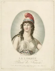 Svoboda, patronka Francouzů, vyryl Ruotte